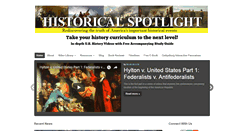 Desktop Screenshot of historicalspotlight.com